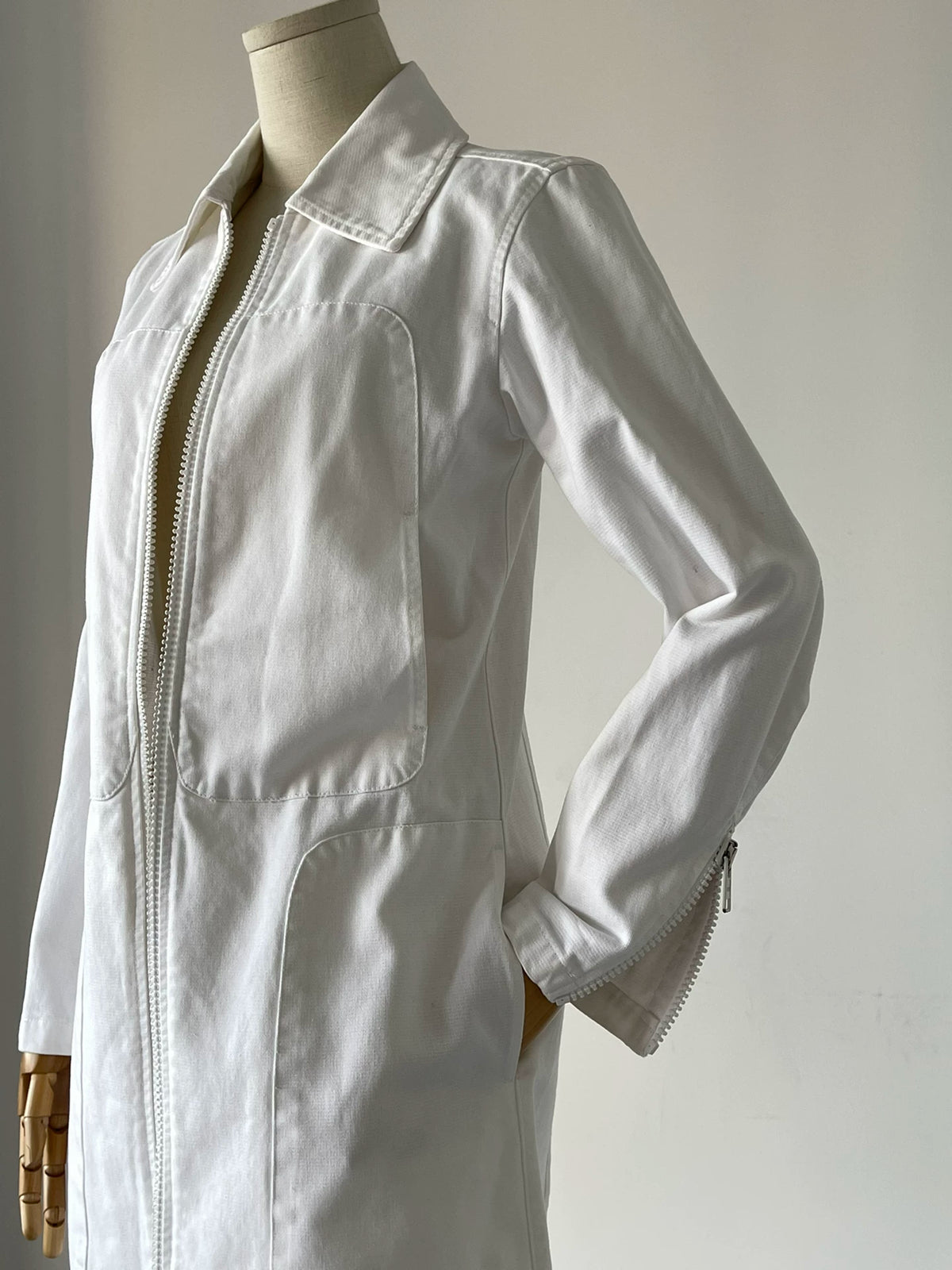 Maison Martin Margiela 1990s White Denim Jacket