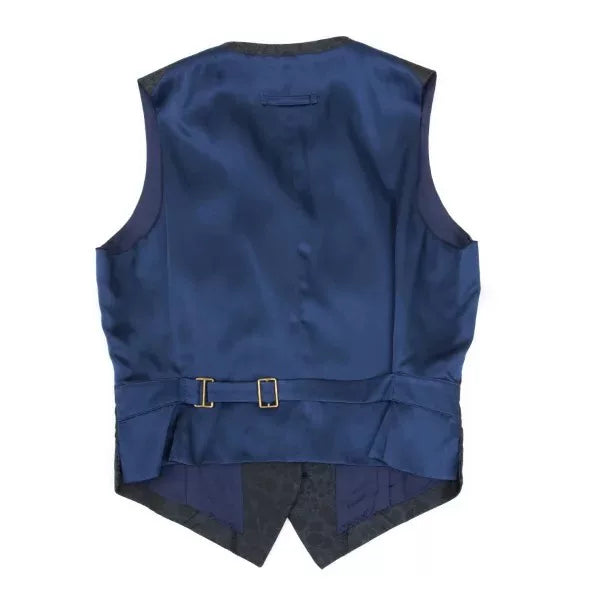 Jean Paul Gaultier Vintage Blue Patterned Vest