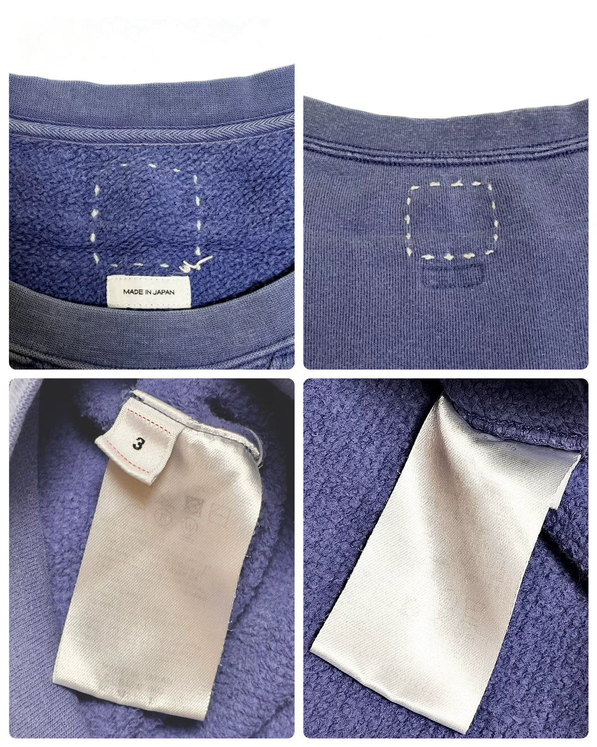visvim SS24 Blue MONDO SWEAT S/L DMGD (U.D.) Knit Vest