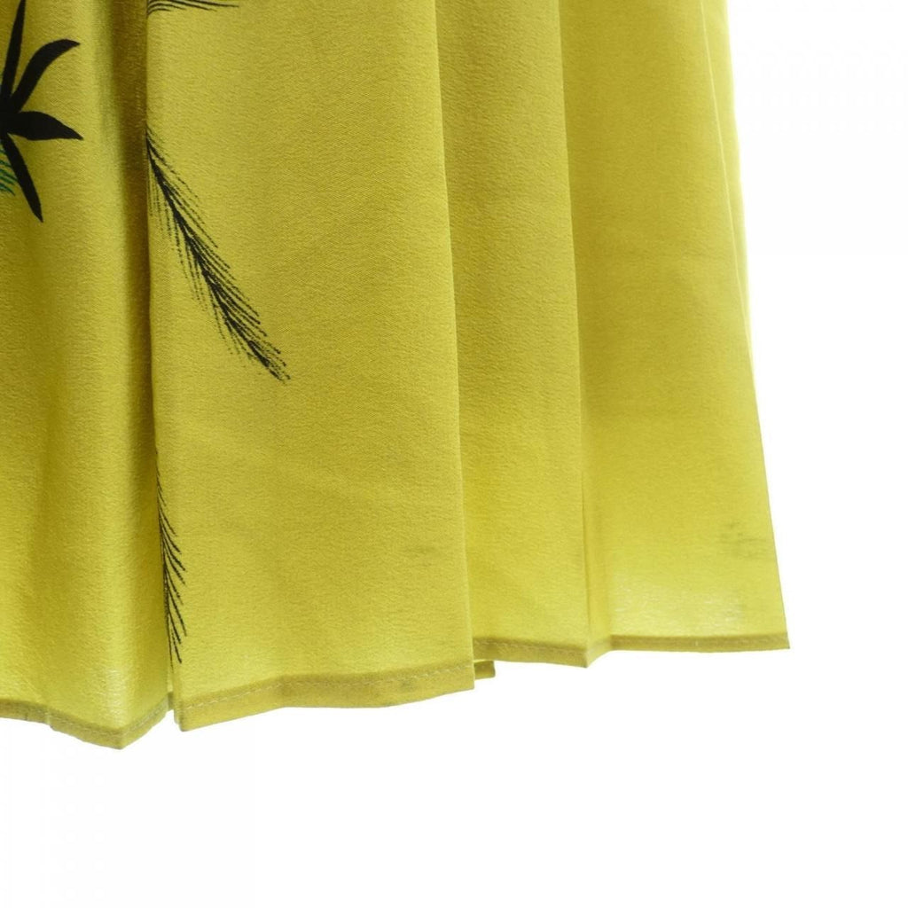 Dries Van Noten AW18 Silk Pleated Skirt