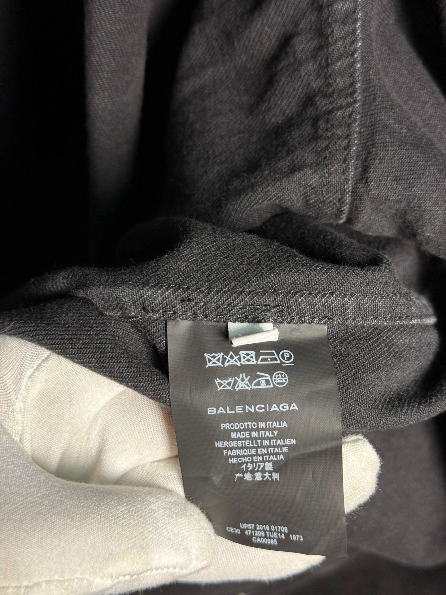 Balenciaga Black Denim Shirt