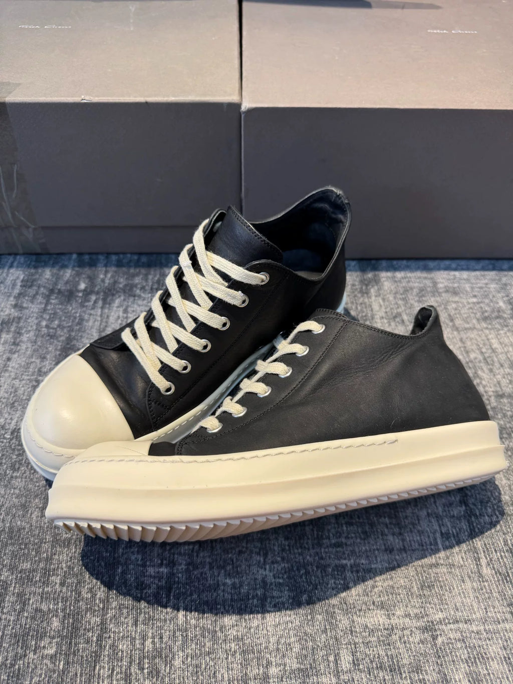 rick owens new mainline low-top oversized Converse shoes