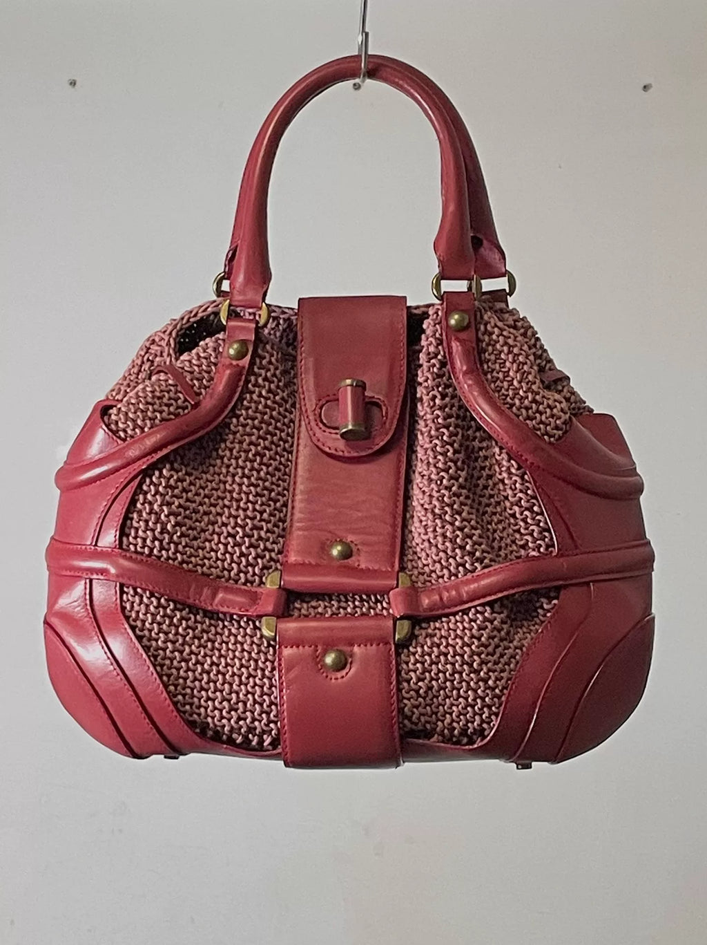 Alexander McQueen | Cinnabar Red Biker Bag