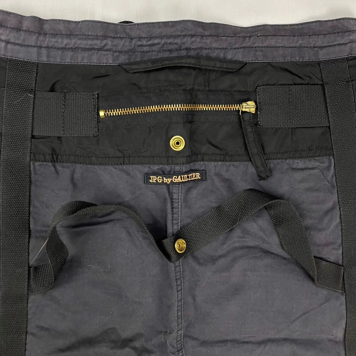 2003 Fall/Winter Jean Paul Gaultier Laced Multi-Pocket Cargo Parachute Skirt