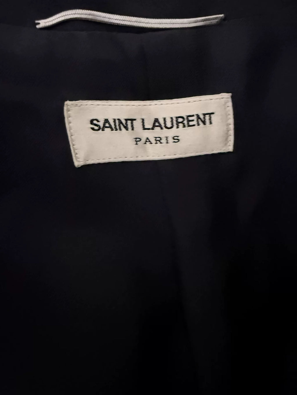 Saint Laurent Paris 14SS Hedi Slimane Gold Braided Shawl-Collar  Jacket by Hedi Slimane