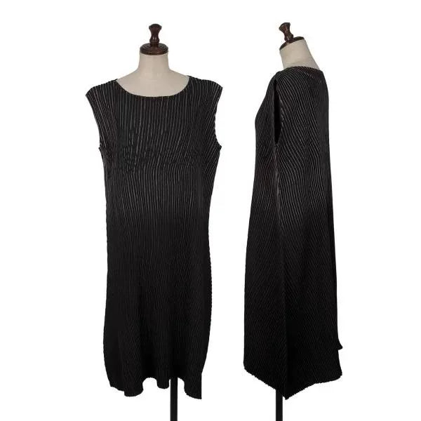 Issey Miyake Vintage Black Pleated Dress