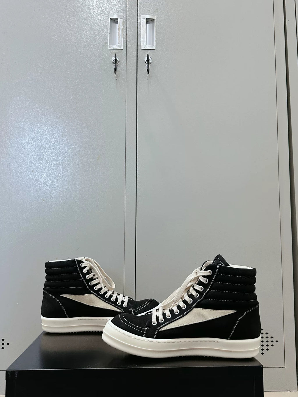 Rick Owens DRKSHDW Boat Sneakers | Black