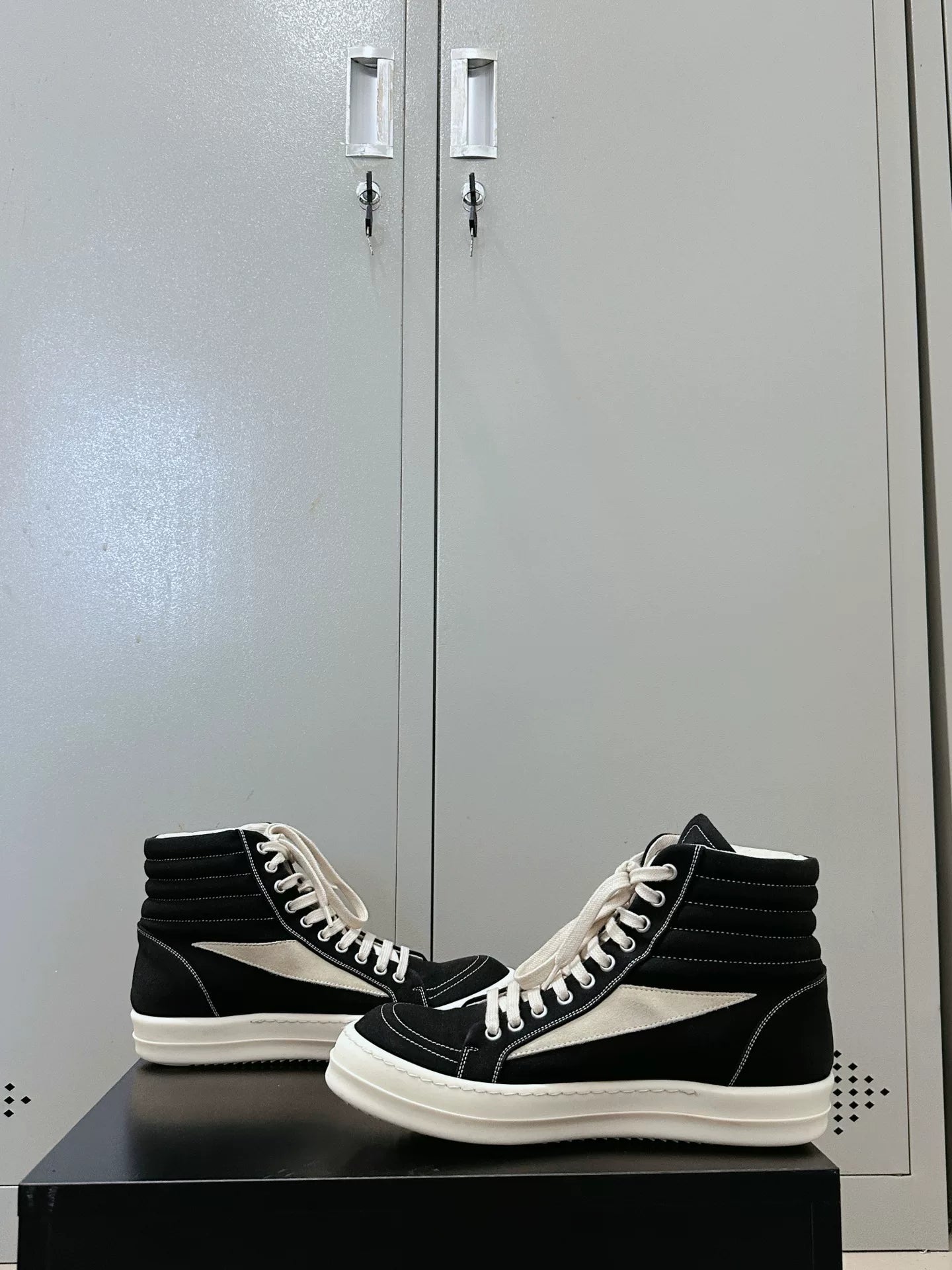 Rick Owens DRKSHDW Boat Sneakers | Black