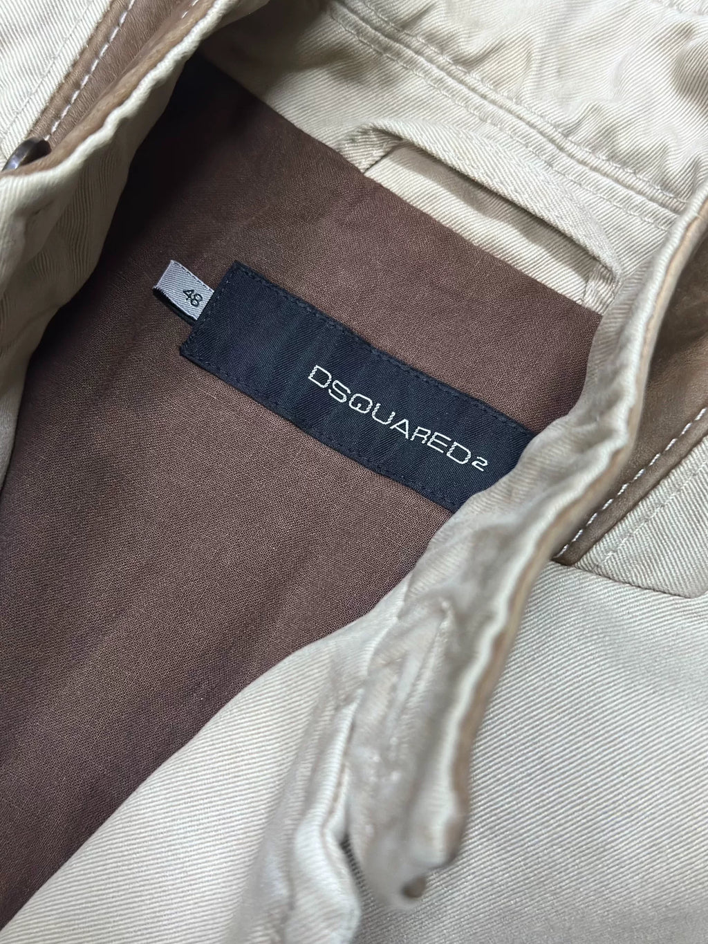 Dsquared Hunting Jacket with Leather Panels