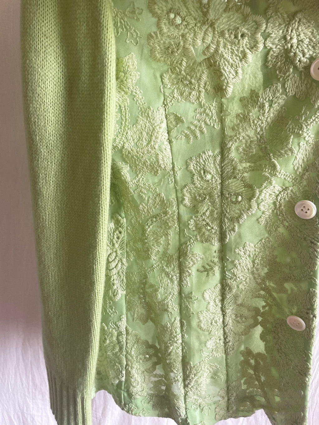 Comme Des Garcons Green Papaya Tricot 1997 Sweater