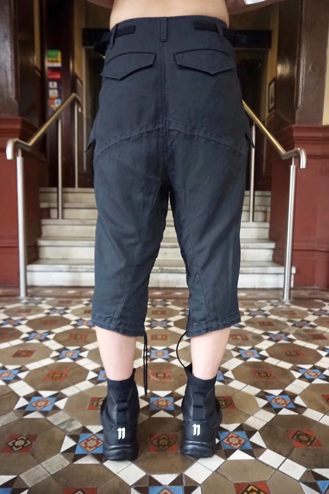 Julius SS19 BEELEBUB Work Utility Coated Cotton Pants