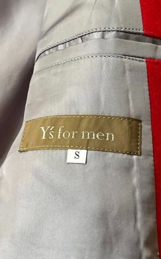 Yohji Yamamoto 1990s Red Wool Suit Jacket