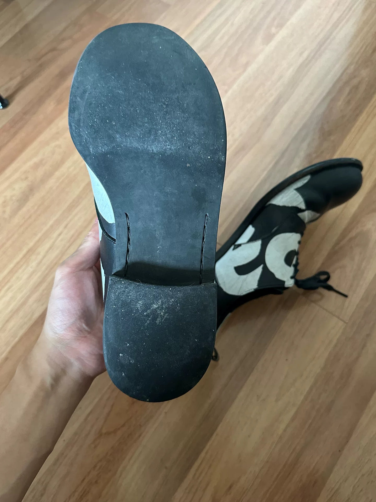 Comme Des Garçons Homme Plus Black White Derby