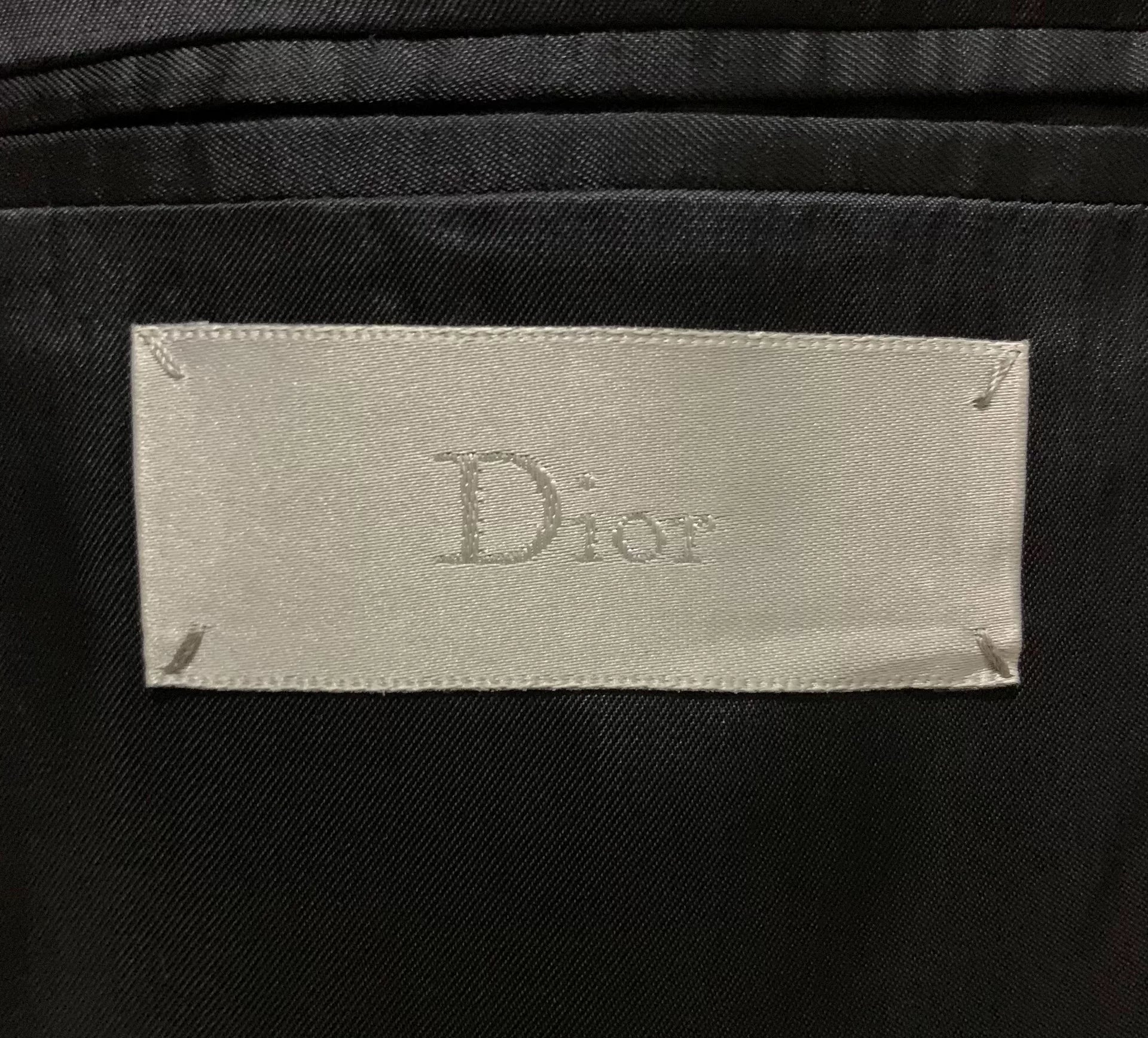 Dior Homme 14FW Runway Striped Wool Suit