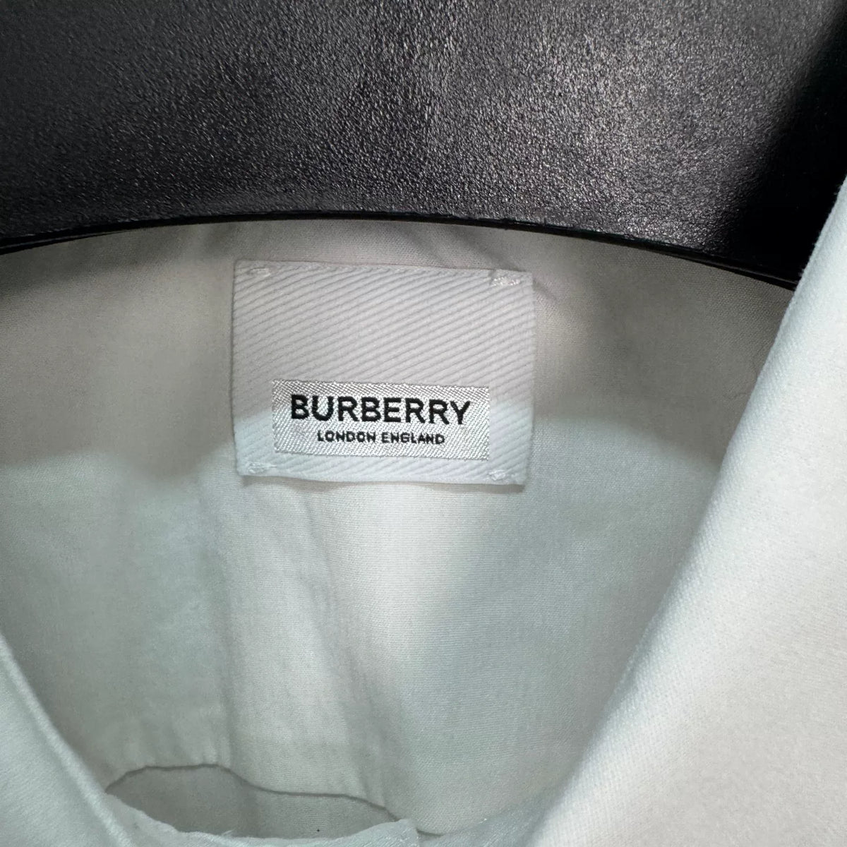 Burberry Solid Button-Up Cotton Blend Long-Sleeve Shirt
