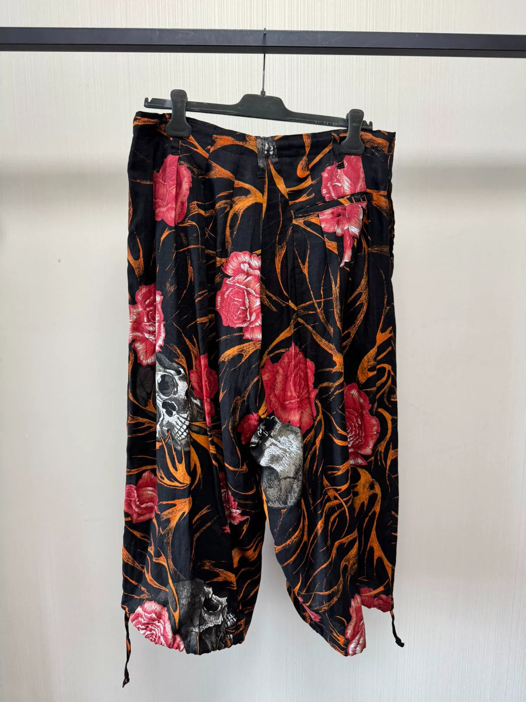 Yohji Yamamoto 19ss Skull Rose Cropped Pants