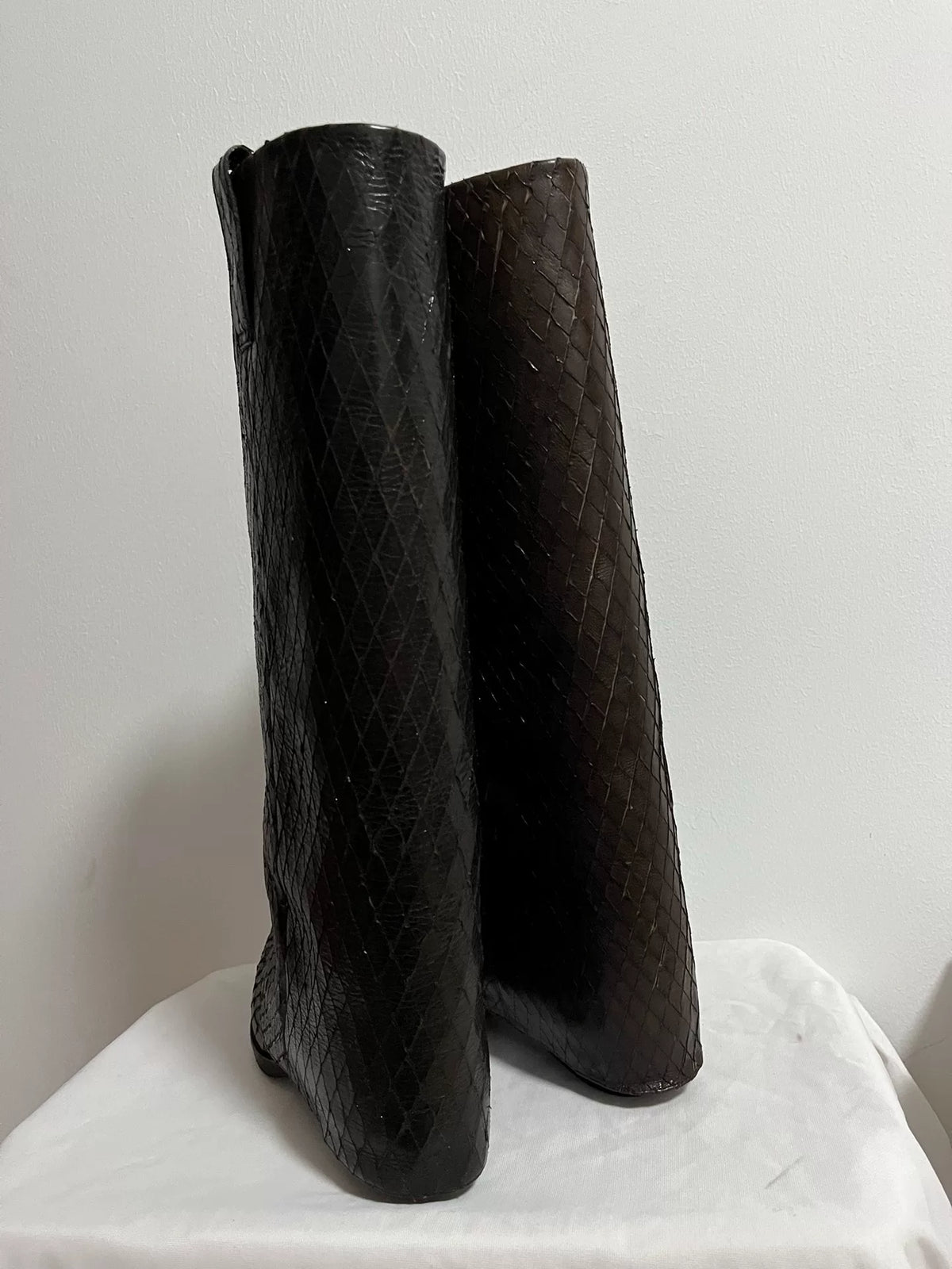 Givenchy snake skin tall boots