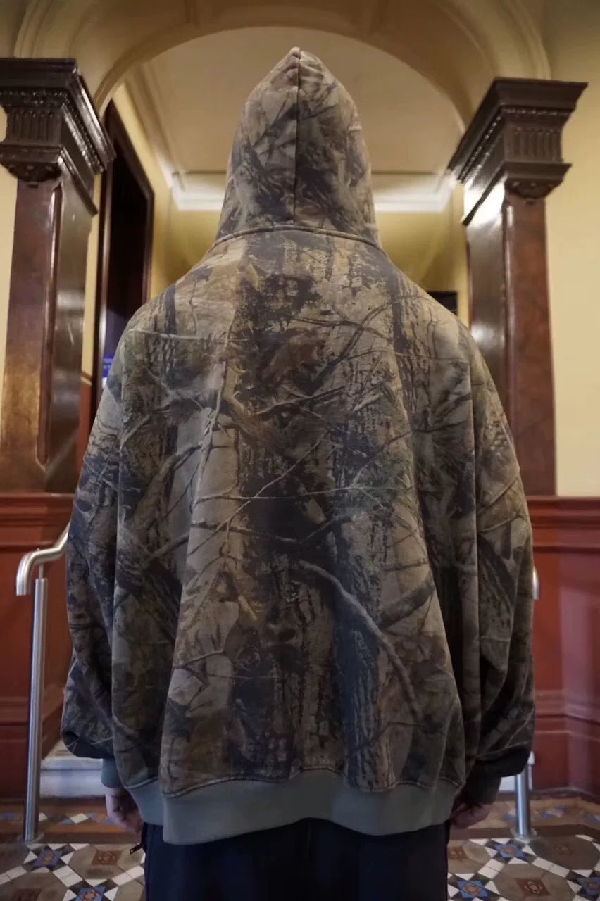 Yeezy Season 5 Tree Camouflage Cotton Hoodie