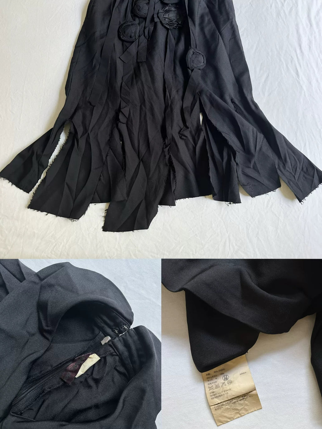 Comme Des Garcons mainline torn rose dress