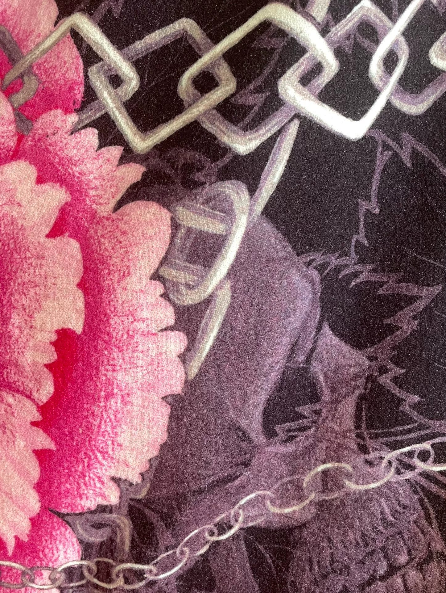 Yohji Yamamoto 14AW Peony Flower Midi Skirt