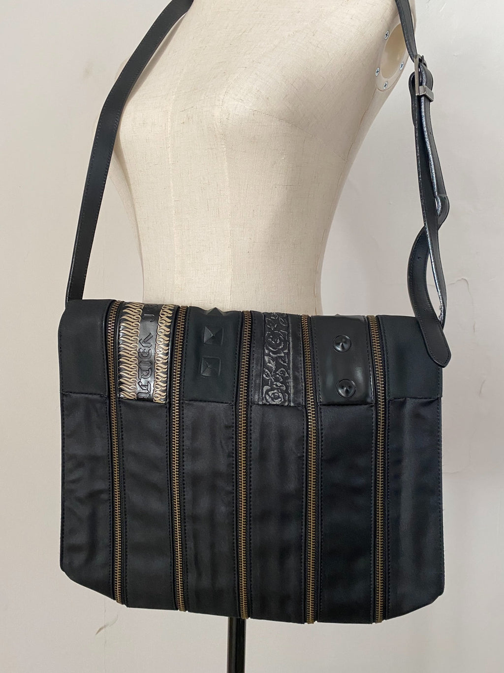Jean Paul Gaultier Dragon Pattern Deconstructed Crossbody Bag