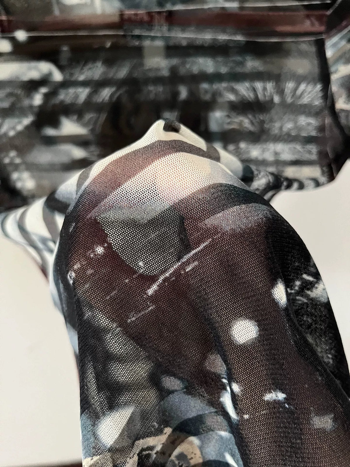 Jean Paul Gaultier Mesh Portrait Top