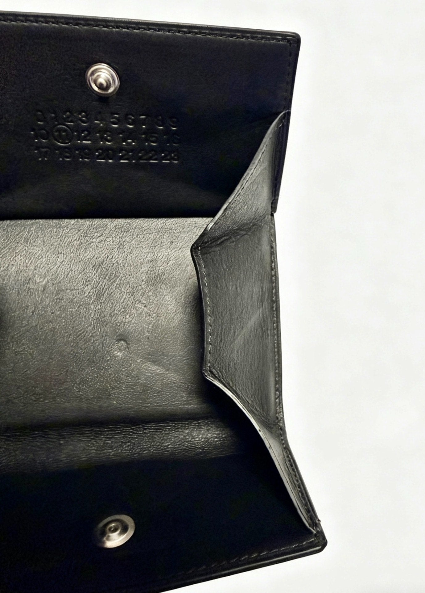 Maison Martin Margiela Silver Metallic Leather Wallet