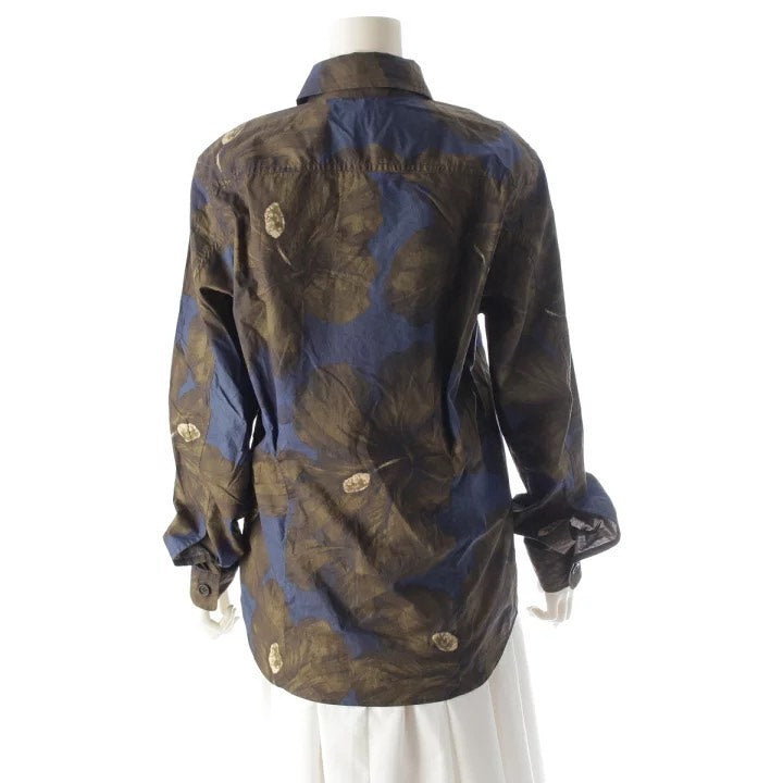 Dries Van Noten Floral Print Long Sleeve Shirt