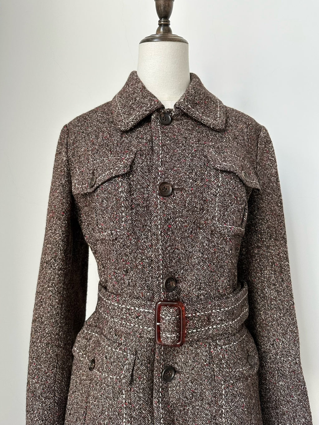 Junya Watanabe 2000 mixed-color wool coat