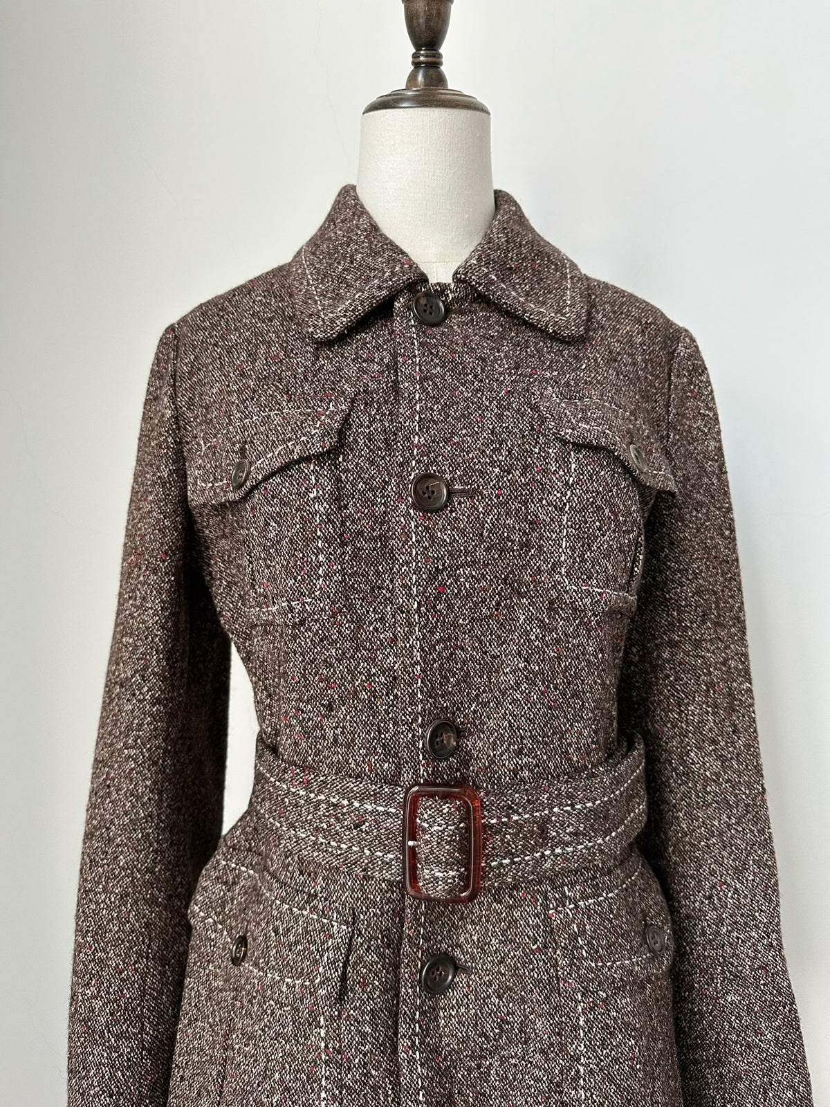 Junya Watanabe 2000 mixed-color wool coat