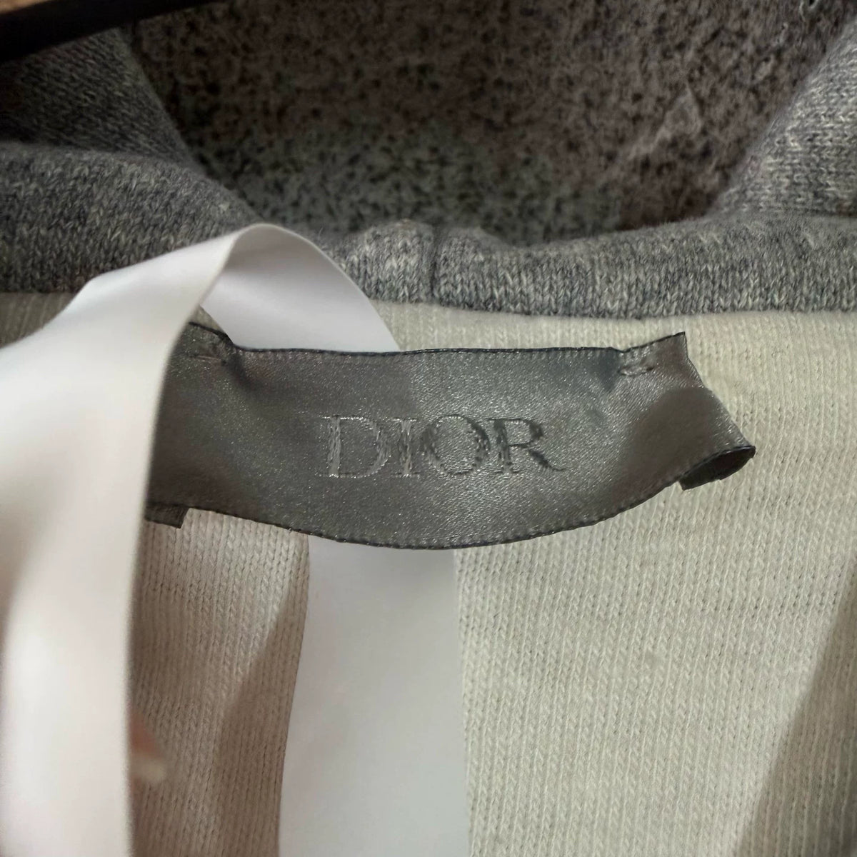 Dior Distressed Logo Hooded Sweater