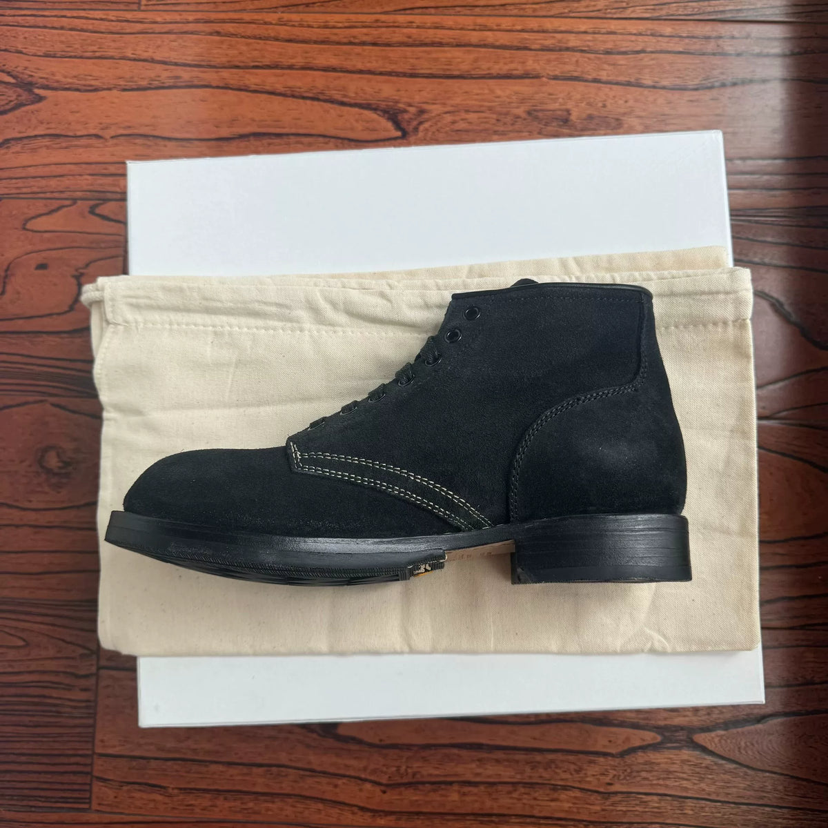 Visvim 25SS Brigadier Boots-Folk B Black Boots