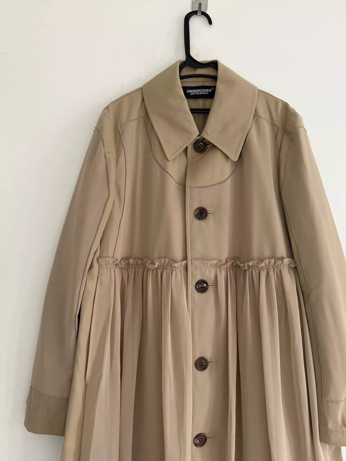 Undercover Trench Takahashi Jun lace panel trench coat jacket