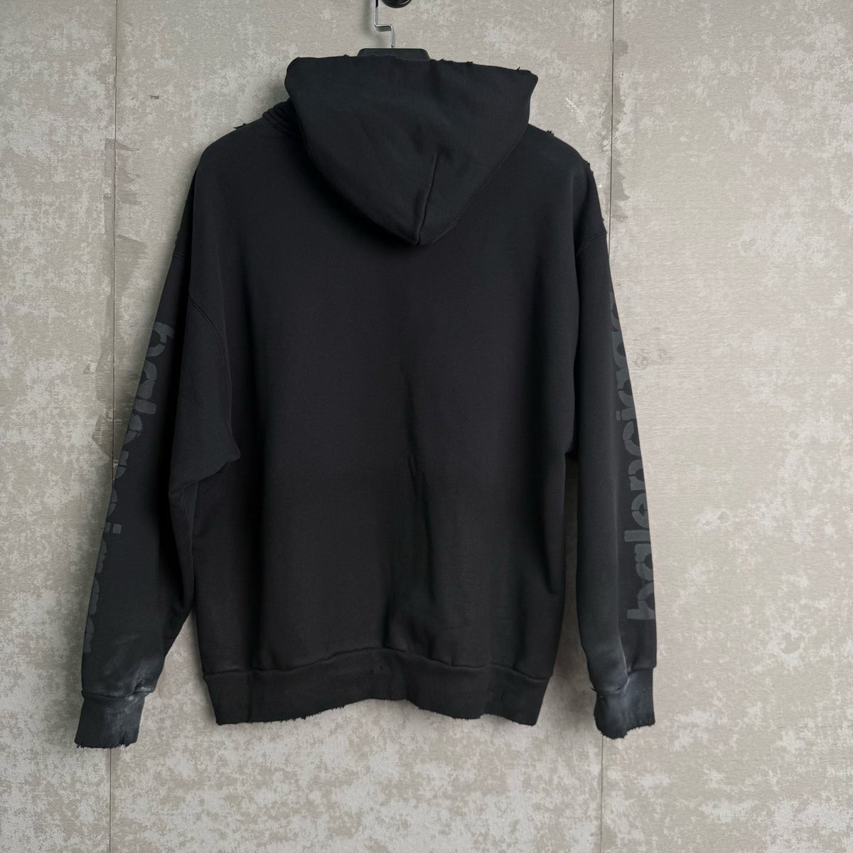 Balenciaga Hooded 3b Paint-Splatter Hoodie