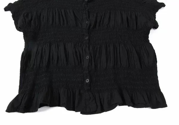 Issey Miyake Vintage Black Lace Pleated Top