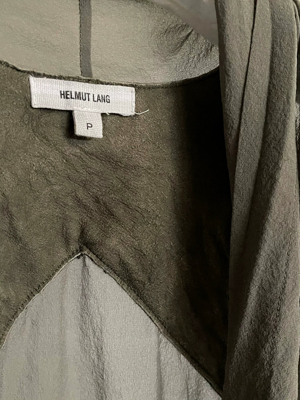 Helmut Lang Leather Patch Silk Vest
