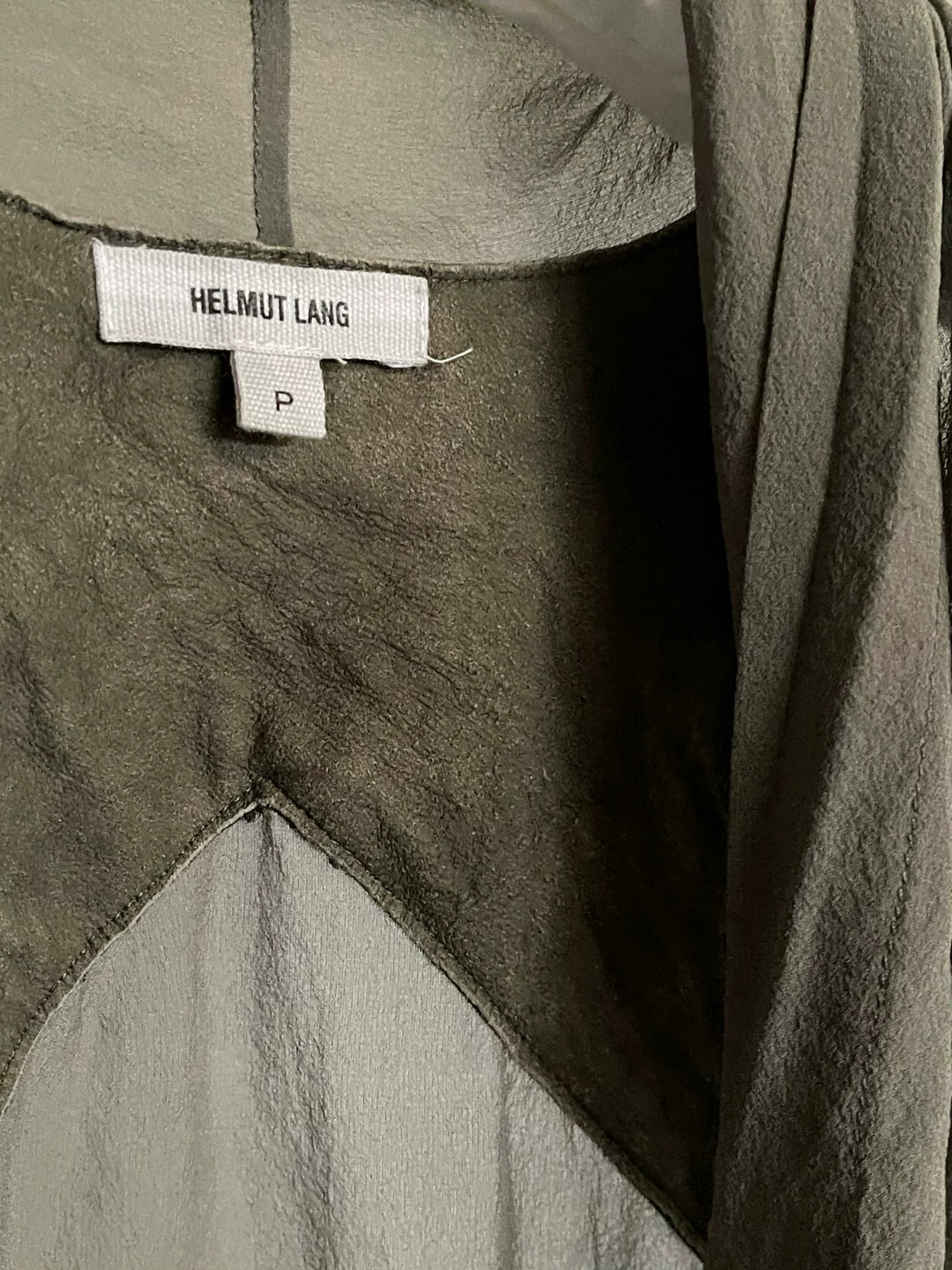 Helmut Lang Leather Patch Silk Vest