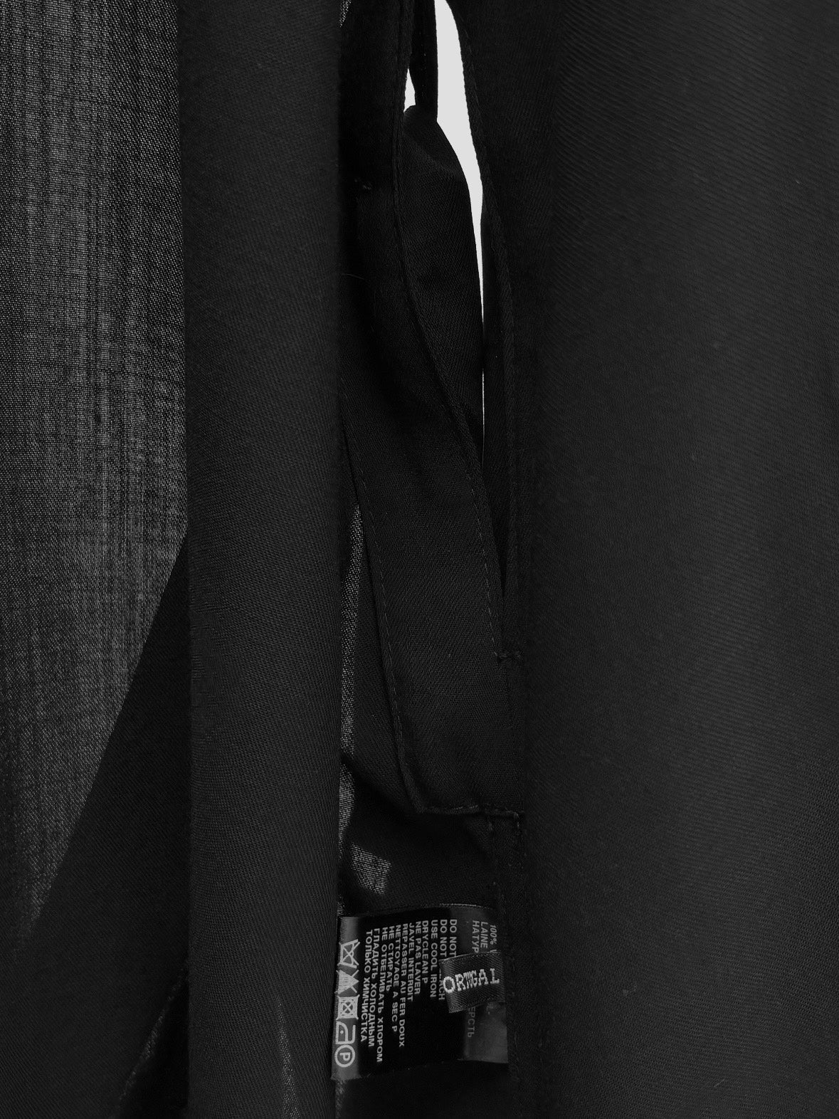 Ann Demeulemeester SS20 Wool Lace-Up Coat