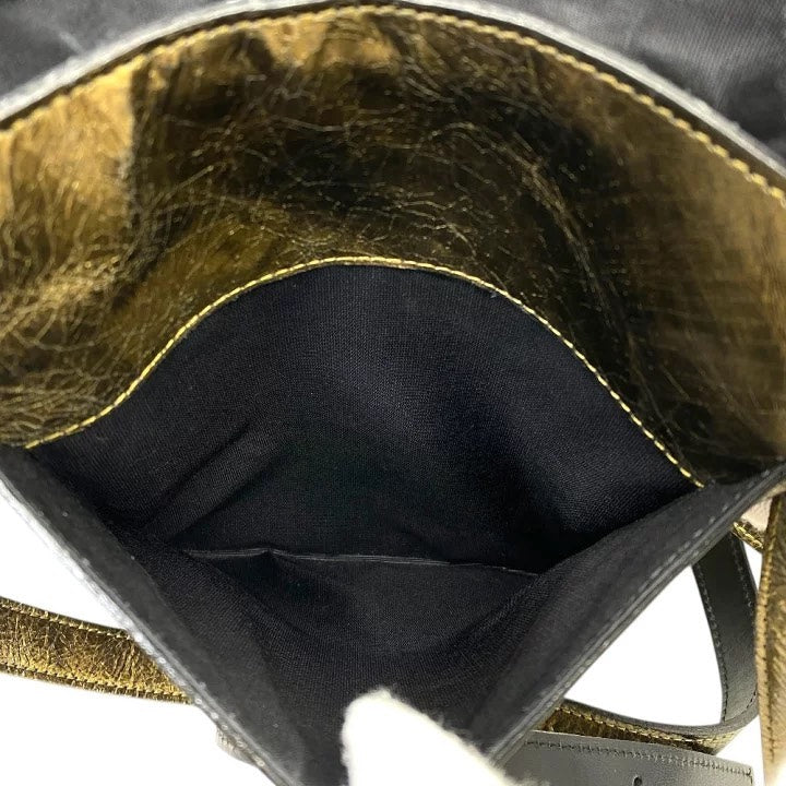 Jean Paul Gaultier Dragon Pattern Leather Crossbody Bag