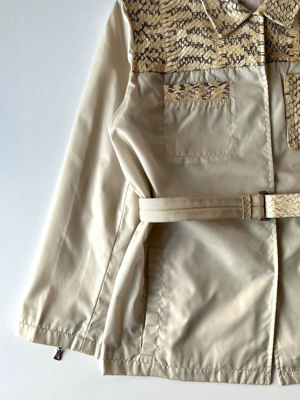 Prada SS99 Snake Print Nylon Jacket