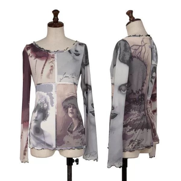 Jean Paul Gaultier Vintage Grey Portrait Top