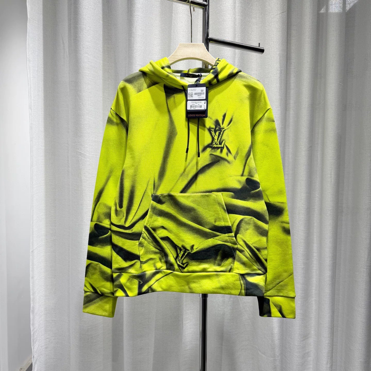 Louis Vuitton Hooded Cotton Green Hoodie