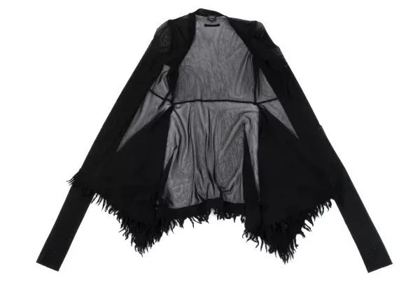 Jean Paul Gaultier Vintage Black Mesh Cardigan