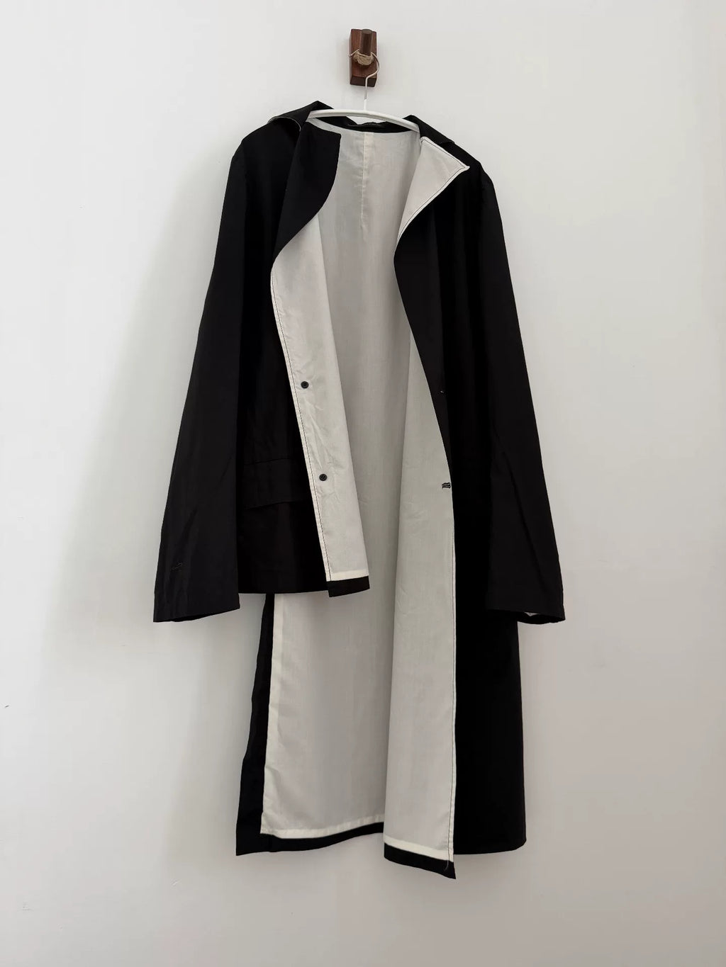 Yohji Yamamoto Y's Cotton Asymmetric Trench Coat - Devines