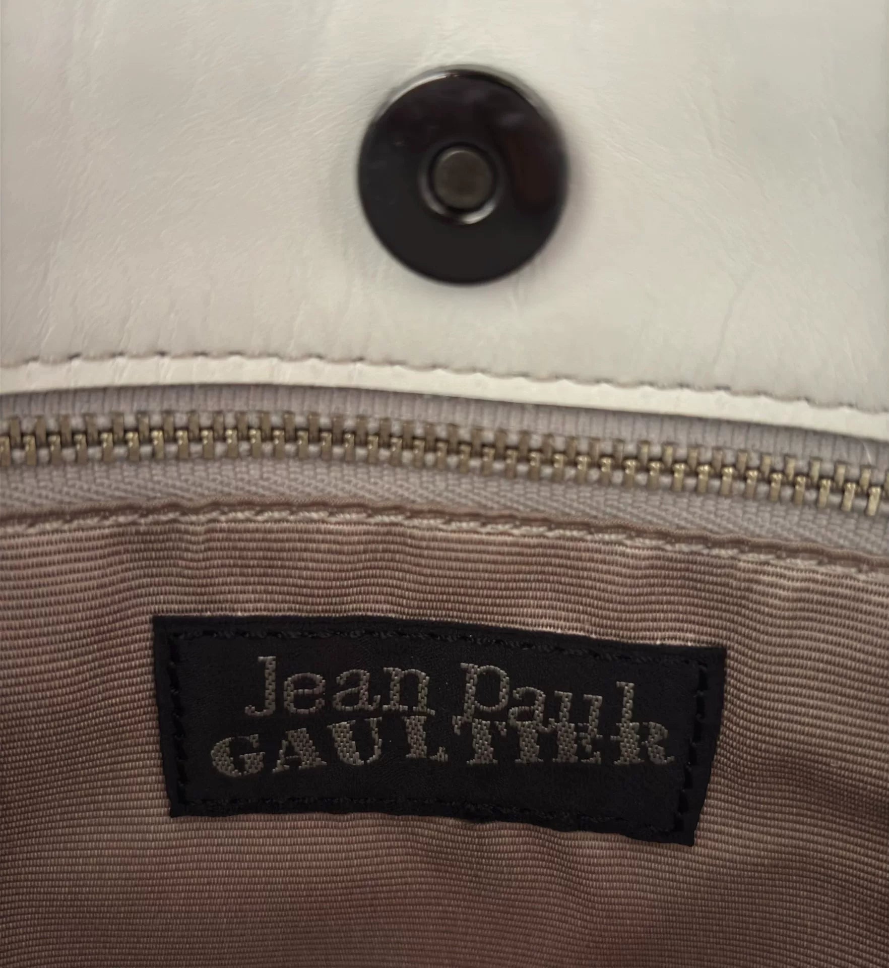 Jean Paul Gaultier 90s Lake Angel White Crossbody Bag