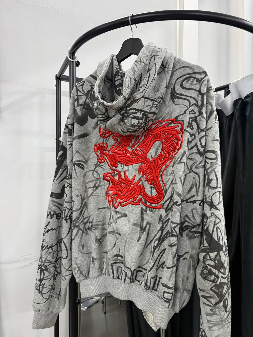 Sick Dog X Mowalola Dragon Embroidered Zip-Up Jacket
