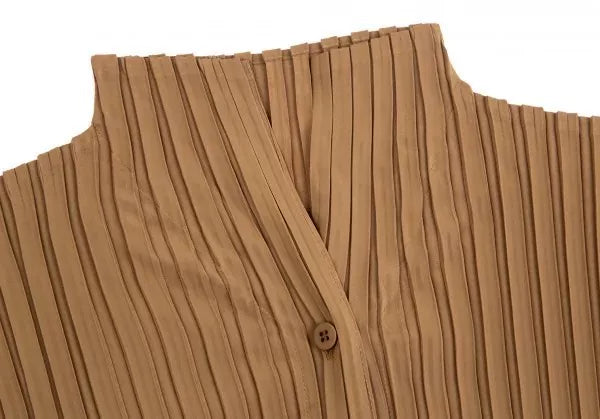Issey Miyake Vintage Brown Deformed Pleated Top
