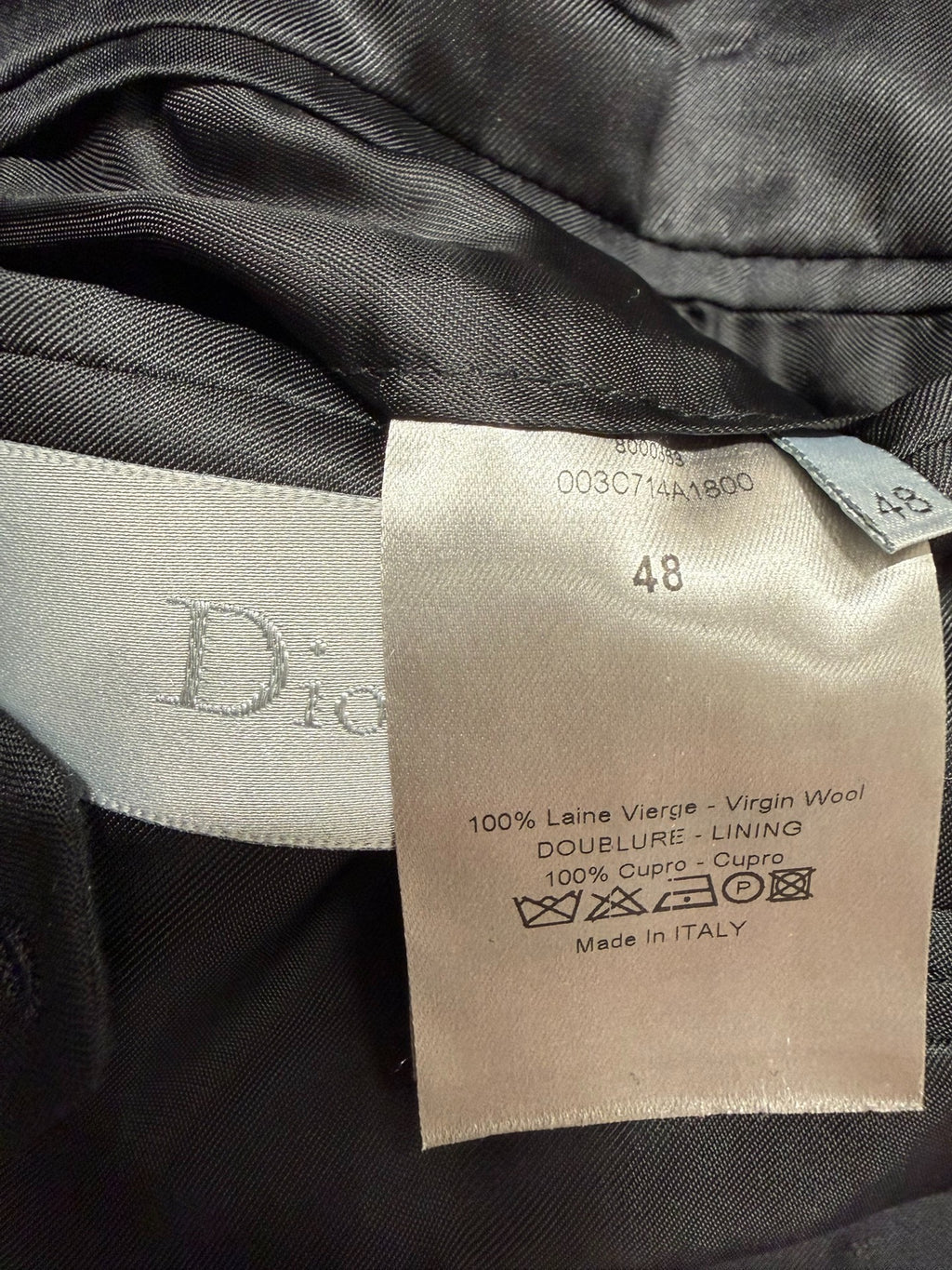Dior SS22 Black Single-Breasted Suit