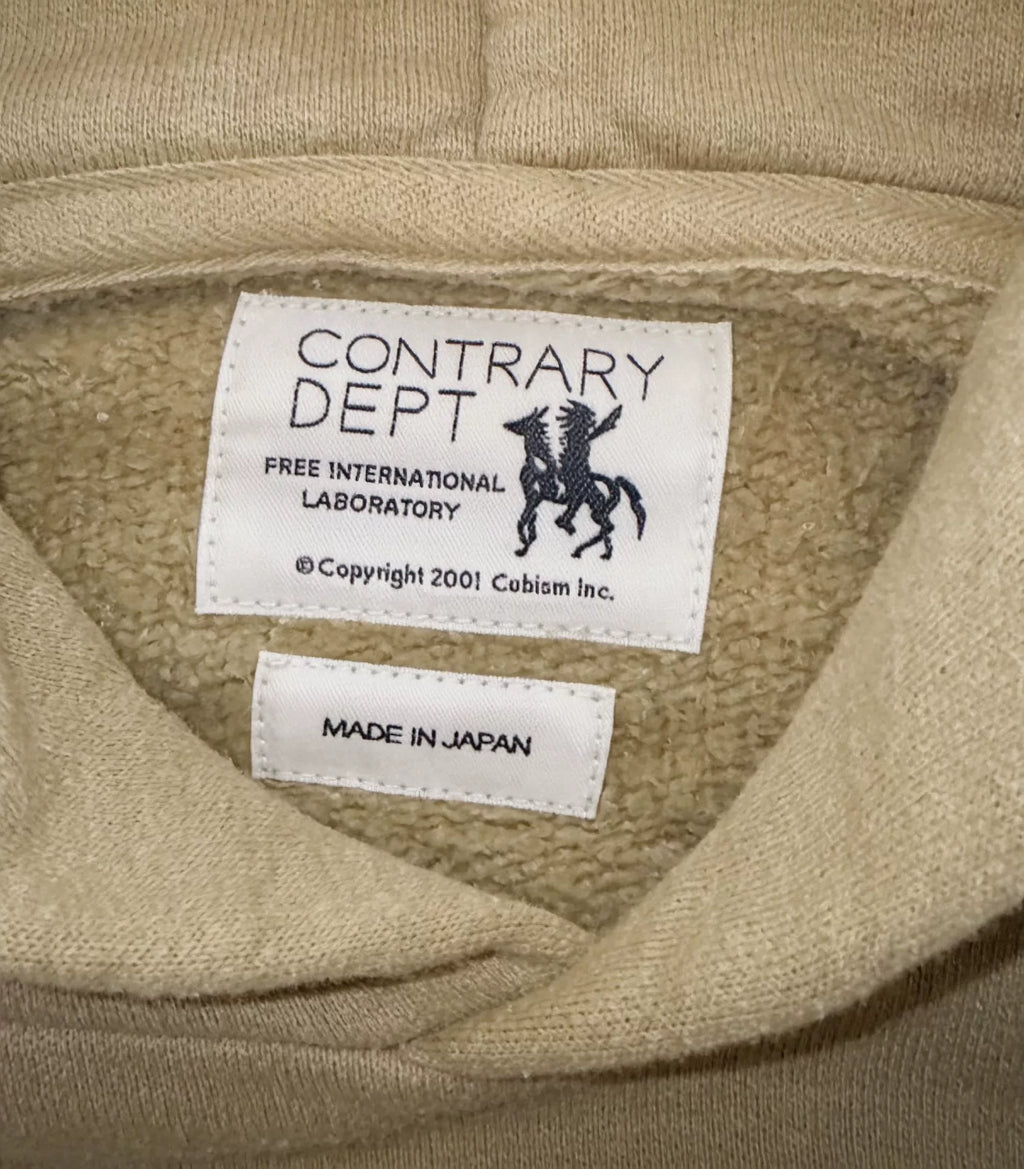 Visvim 19AW Contrary Dept Jumbo Cont Khaki Hoodie