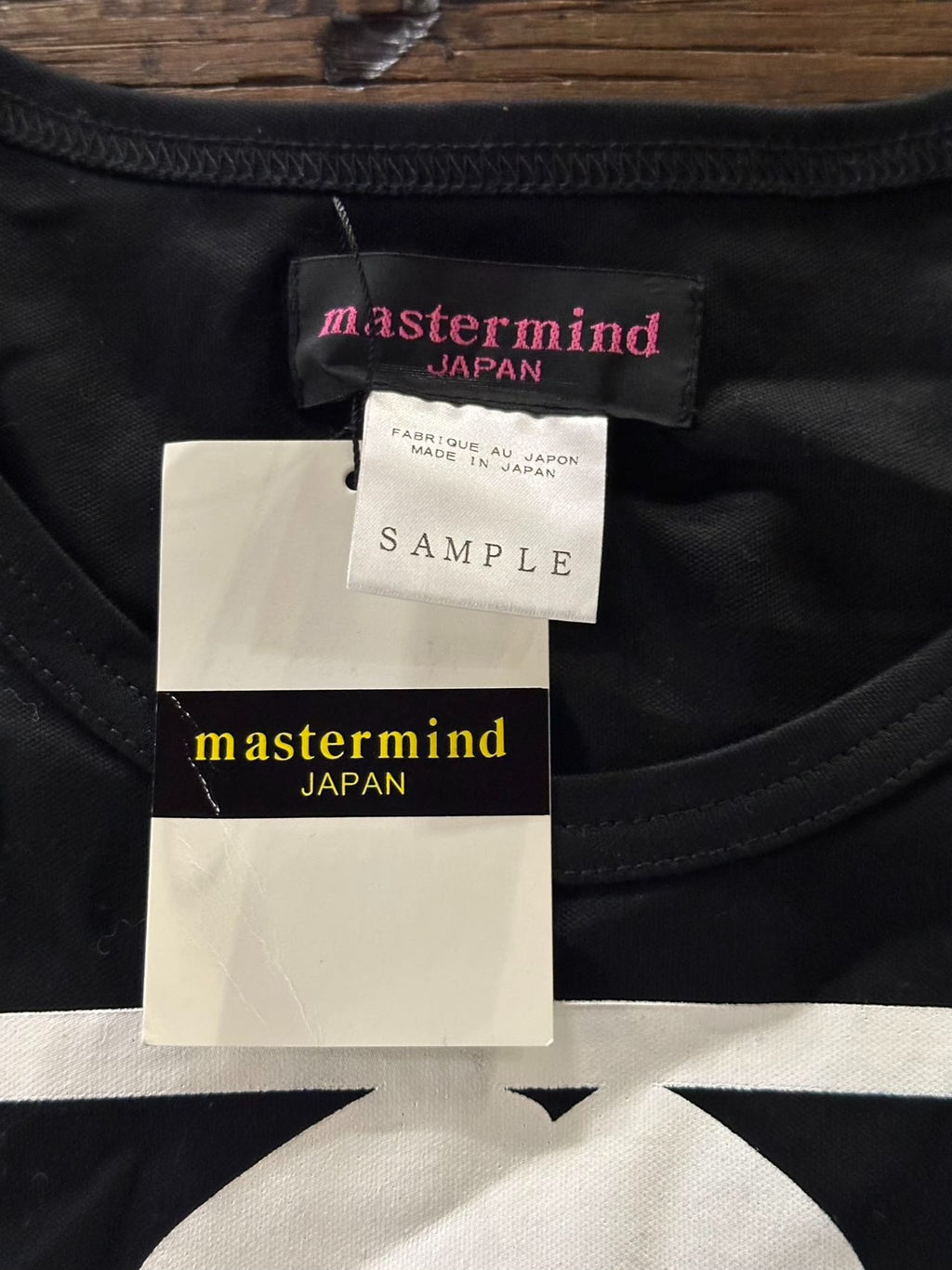 mastermind Japan Same Sample Black DREAM Skull Print Cotton T-Shirt